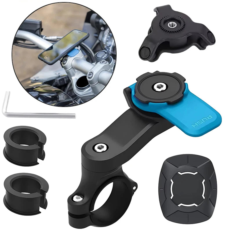 Handlebar Phone Mount for Bike & Motorcycle — Phone Holder Clamp for Smartphones 4.7–7.2 in (12–18.3 cm), Fits 22.2–28.6 mm (0.87–1.13 in)