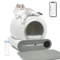Self-Cleaning Cat Litter Box 65L Automatic Smart Cat Toilet with App Control 2.4GHz Wi‑Fi, Trash Bag & Litter Mat