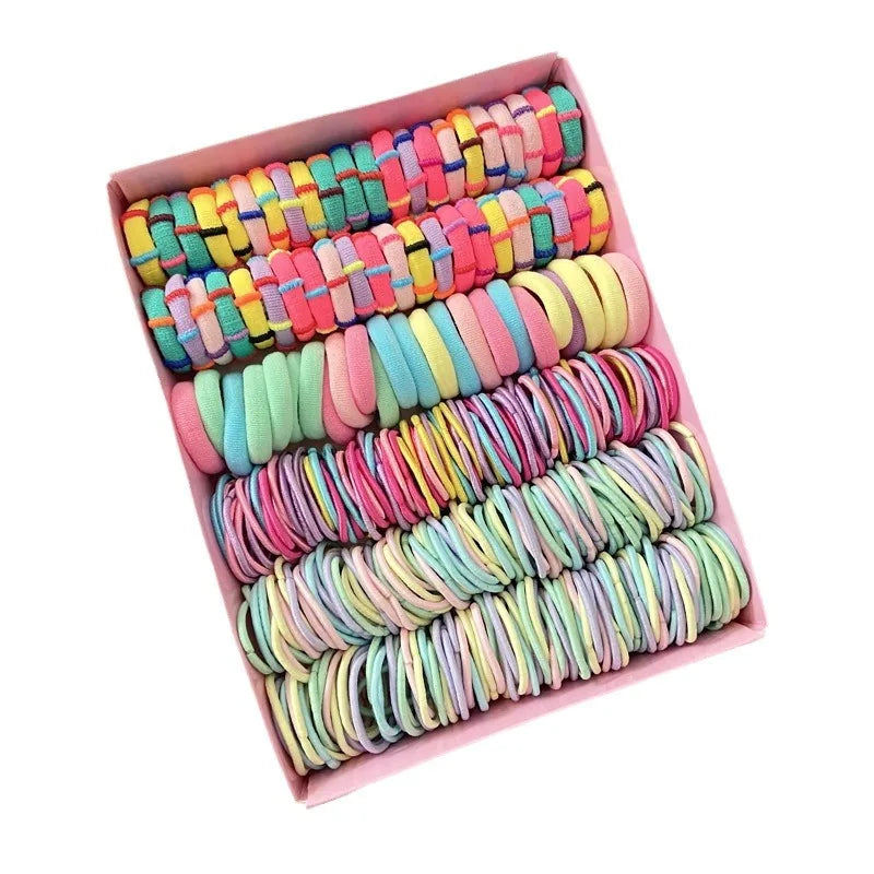 Girls Hair Accessories Set – Elastic Hair Bands, Headbands & Edge Clips for Babies and Toddlers