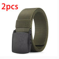 Metal-Free Canvas Tactical Belt 1.5 in (3.7 cm) Adjustable Unisex Belt for Jeans, Dress & Casual Wear