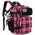 Tactical 25L Laser-Cut MOLLE Backpack - 900D Polyester Water-Resistant Daypack with Velcro Patch Panel, 15.7 x 9.8 x 9.8 in (40 x 25 x 25 cm)