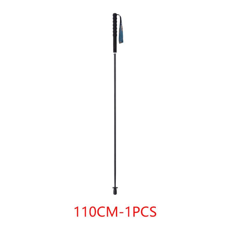 Ultralight Carbon Fiber Trekking Poles 5-Section Folding Anti-Shock Hiking and Walking Sticks 110/120/130 cm (43/47/51 in)