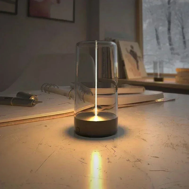 Portable Ambient Magnetic Night Light USB-C Rechargeable Eye-Protection Lamp for Bedroom, Study & Camping Gift