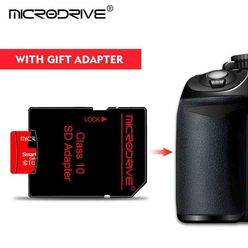 High-Speed MicroSD Memory Card — 4/8/16/32/64/128/256GB | Class 10 UHS-I U3, V10, A1