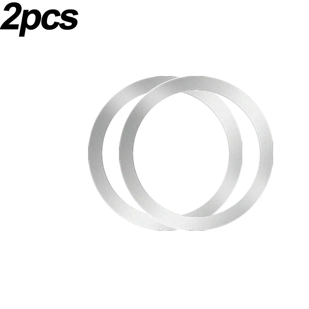 Universal Magnetic Metal Plate Ring for MagSafe Wireless Chargers – Adhesive Iron Sticker for Car Phone Holder