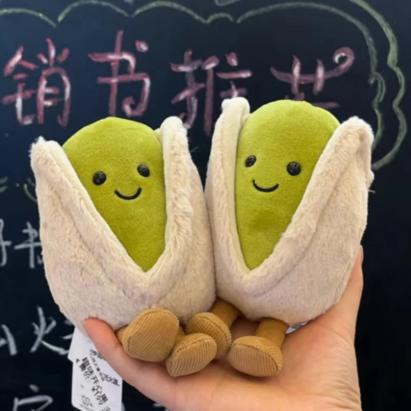 Pistachio Plush Toy 12cm (4.7 in) Cute Stuffed Nut Doll Plushie Gift & Living Room Decor