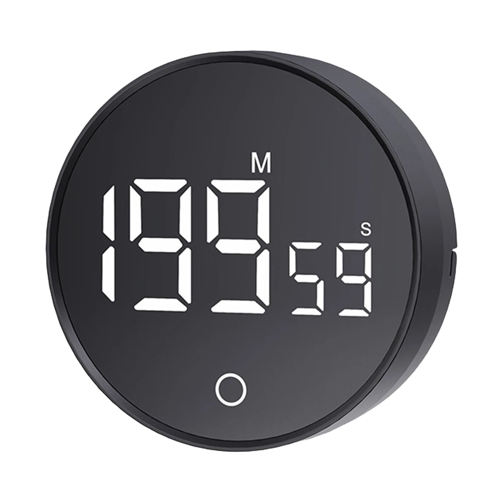 Magnetic Digital Kitchen Timer, Large LED Display, Countdown & Count-Up Alarm, Adjustable Magnetic Stand
