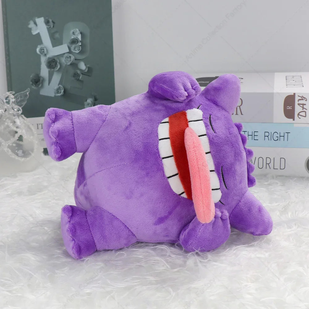 Sleeping Gengar Plush Toy Soft Anime Ghost Monster Peluche Doll Cute Birthday Gift for Kids