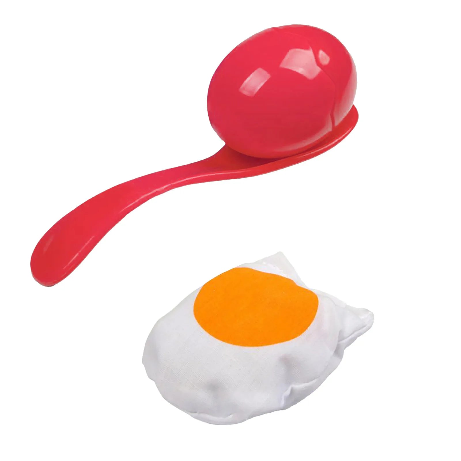 Egg and Spoon Race Game Set with Yolk - Outdoor Kids Party & Field Day Toy, Parent-Child Interactive