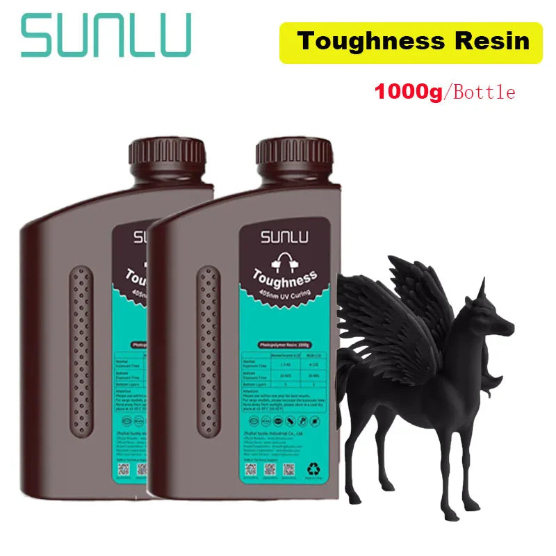 2KG 405nm UV 3D Printer Resin – Nylon-Like, High-Toughness & High-Temperature for SLA DLP LCD Printers