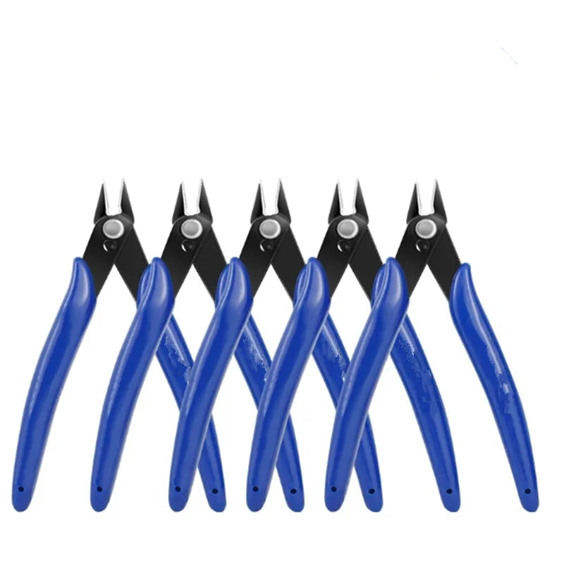 Diagonal Pliers Side Cutting Nippers Wire Cutter 125mm (4.92 in) - Pack of 1/5/10 for Electronics, Jewelry and Model Making