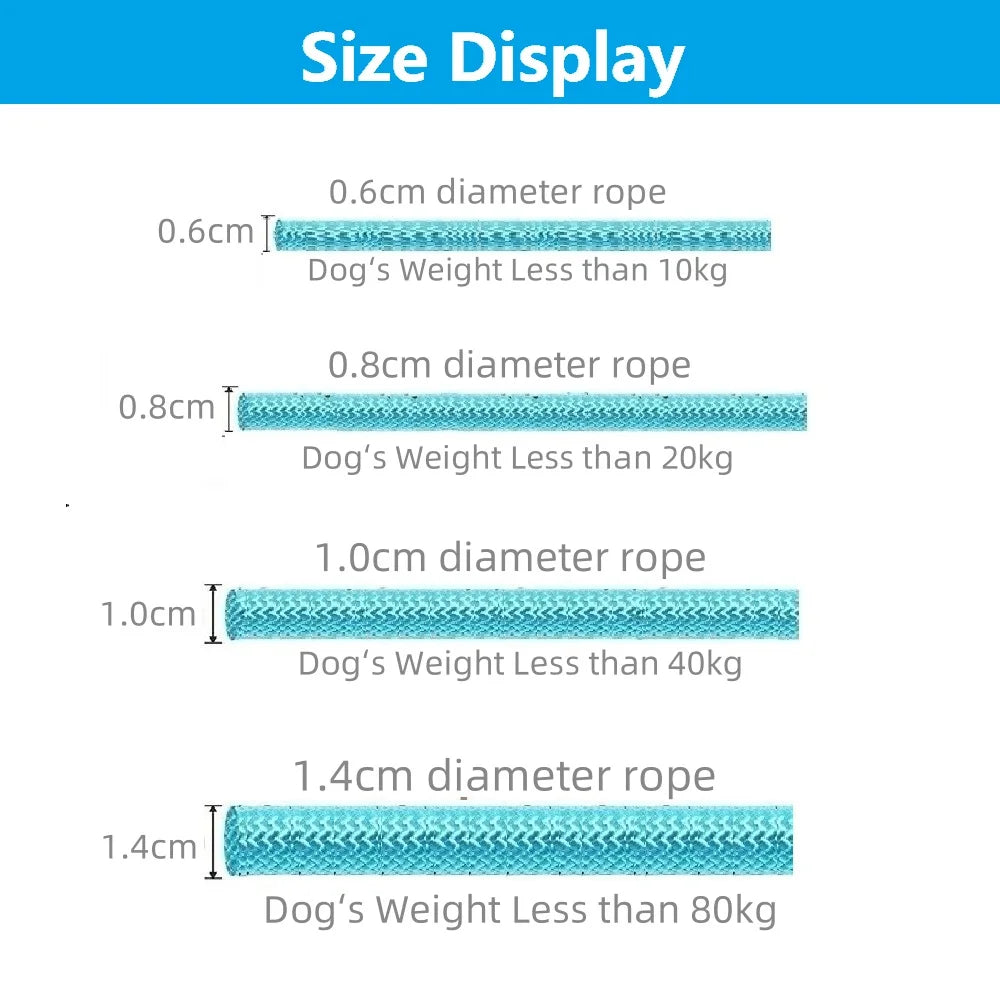 Adjustable Slip Rope Dog Leash - Heavy-Duty Braided Nylon Training Lead for Medium & Large Dogs, 1.5m / 1.8m (4.9ft / 5.9ft)