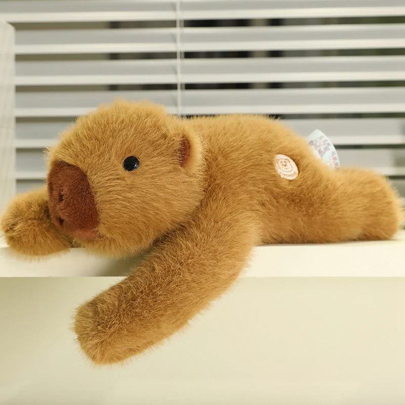 Long-Arm Weighted Plush Animal Pillow – Soft Fluffy Raccoon, Koala, Bear & Giraffe Cushion