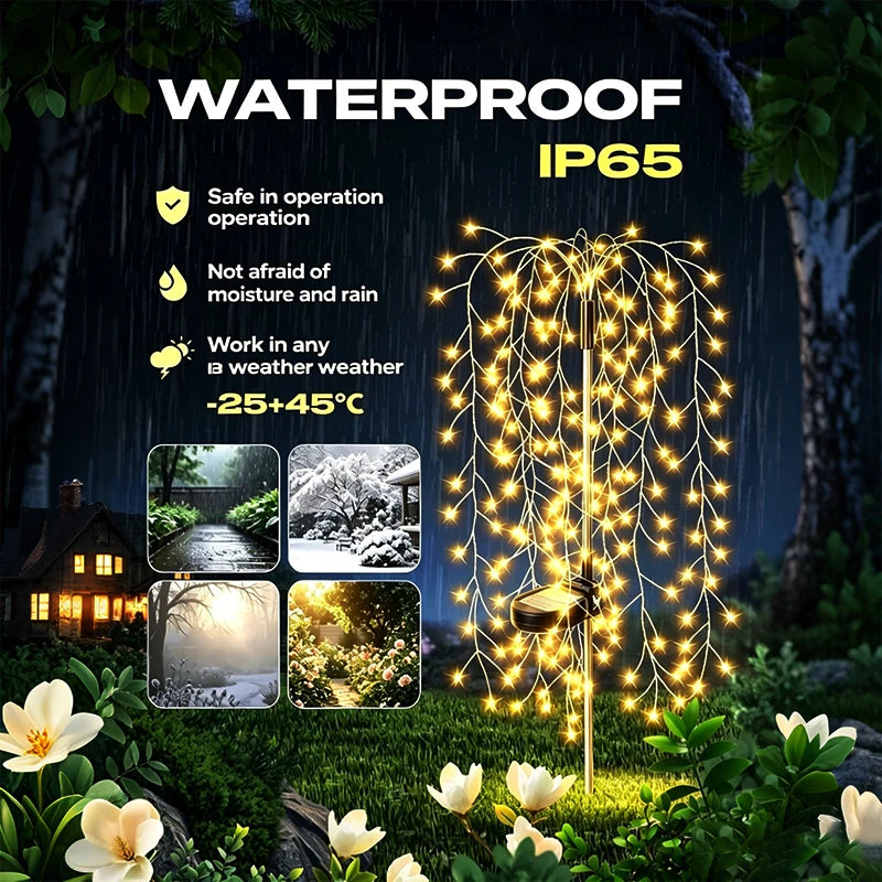 Firework Solar LED Garden Lights Waterproof Outdoor Fairy Lights for Patio, Pathway & Yard
