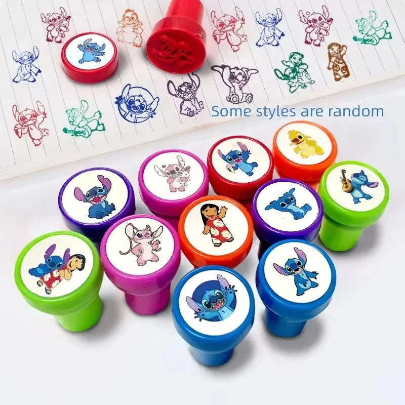 12-Pack Stitch Cartoon Seal Party Favors for Kids Birthday & Christmas Gifts
