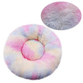 Round Plush Pet Bed, Washable Cozy Dog & Cat Sofa, Winter Warm, Multiple Sizes 16–35 in (40–90 cm)