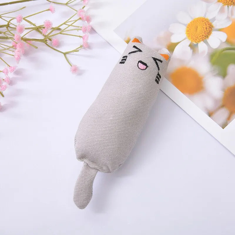 Catnip Thumb Plush Toy – Bite-Resistant Chew Pillow & Teaser for Cats, 5.0 x 2.1 in (12.6 x 5.3 cm)