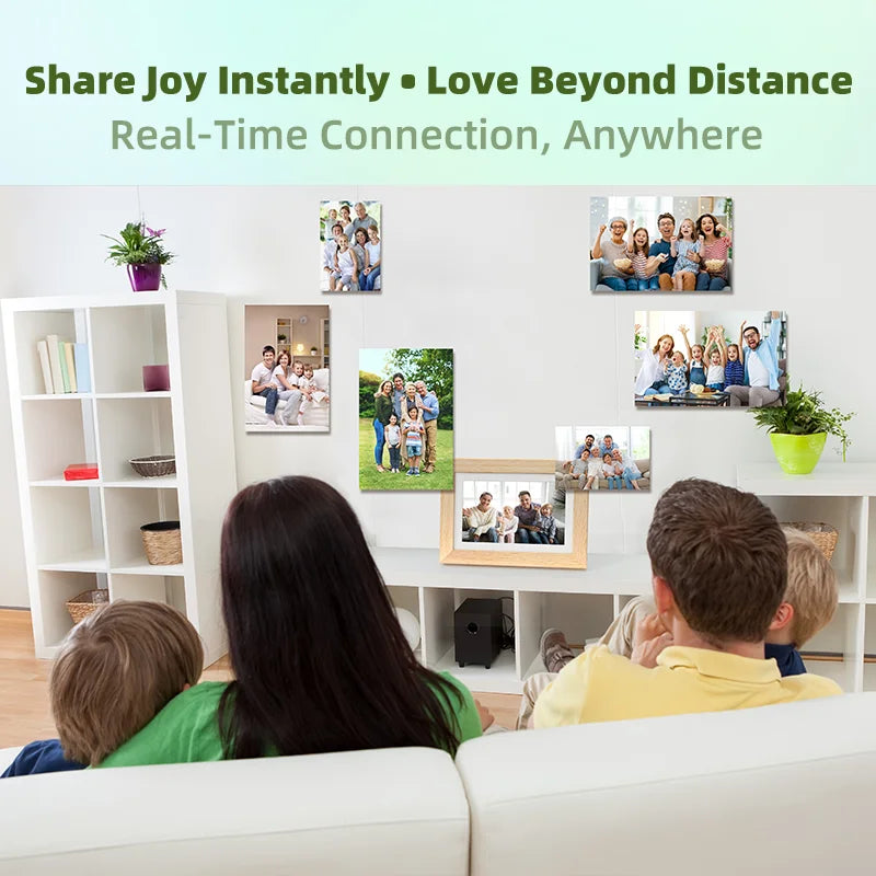 7.3-Inch (18.5 cm) Color E-Ink Digital Photo Frame - 800×480, 127 PPI, Wi‑Fi Touchscreen Smart Picture Frame