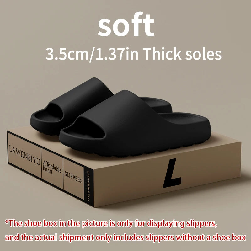 EVA Anti-Slip Men's Slides Thick Sole Lightweight Indoor Outdoor Slippers