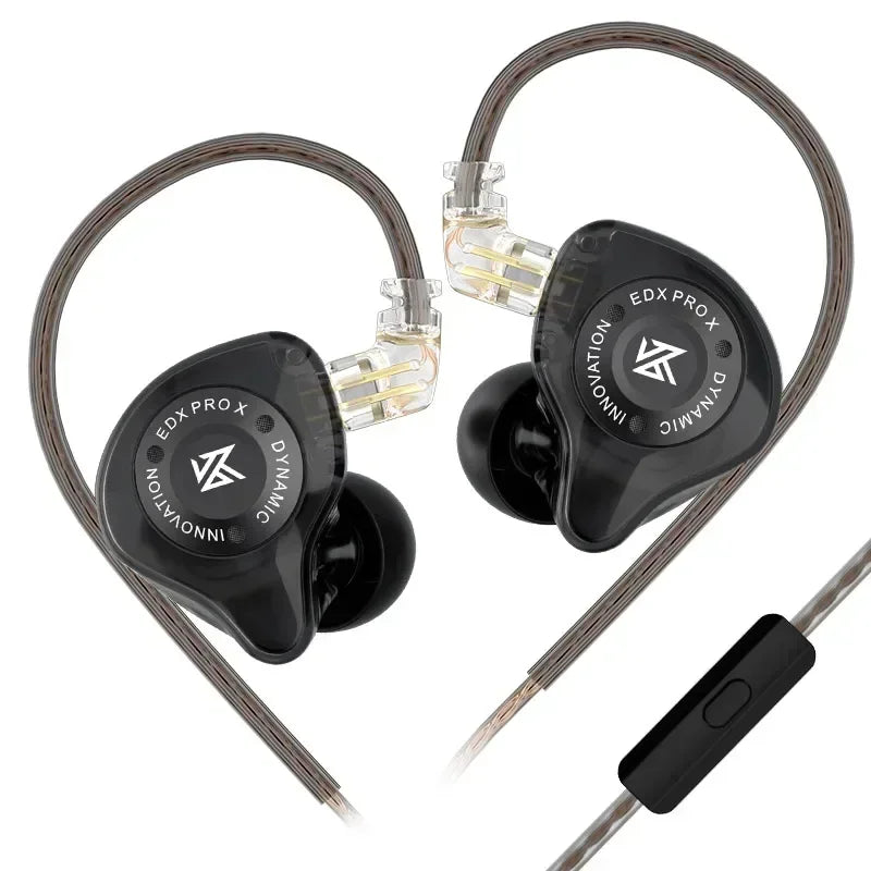 Dynamic Drive In-Ear Wired Earphones - HiFi Bass DJ Monitor Earbuds with Detachable 2-Pin Cable, 3.5mm