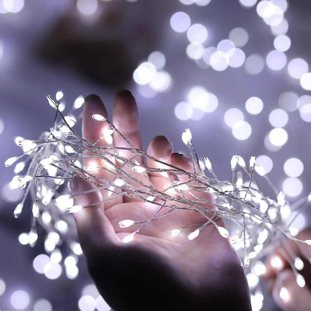 USB LED Firecracker Copper Wire String Lights, 8 Modes Fairy Lights for Outdoor Garden, Wedding & Christmas (3/6/9 m | 9.8/19.7/29.5 ft)
