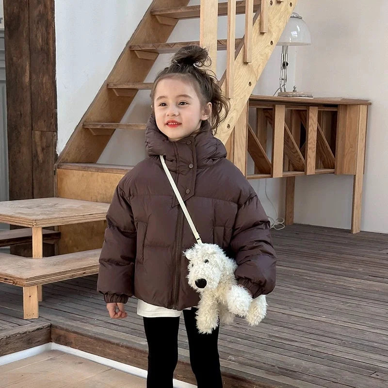 Kids Hooded Cotton-Padded Winter Jacket for Boys & Girls – Warm Puffer Coat (3-12 Years)