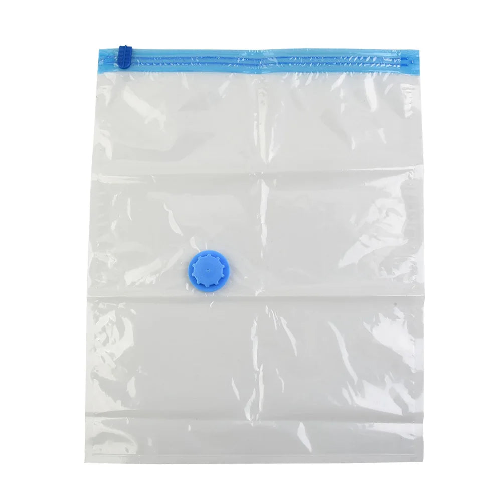 Vacuum Storage Bags with Valve – Space-Saving Compression Bags for Clothes, Blankets & Towels (Multiple Sizes, in/cm)