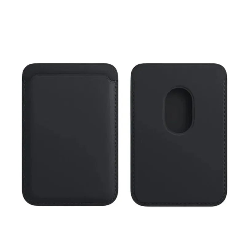 MagSafe PU Leather Magnetic Card Wallet — Slim Magnetic Card Holder for MagSafe-Compatible Smartphones