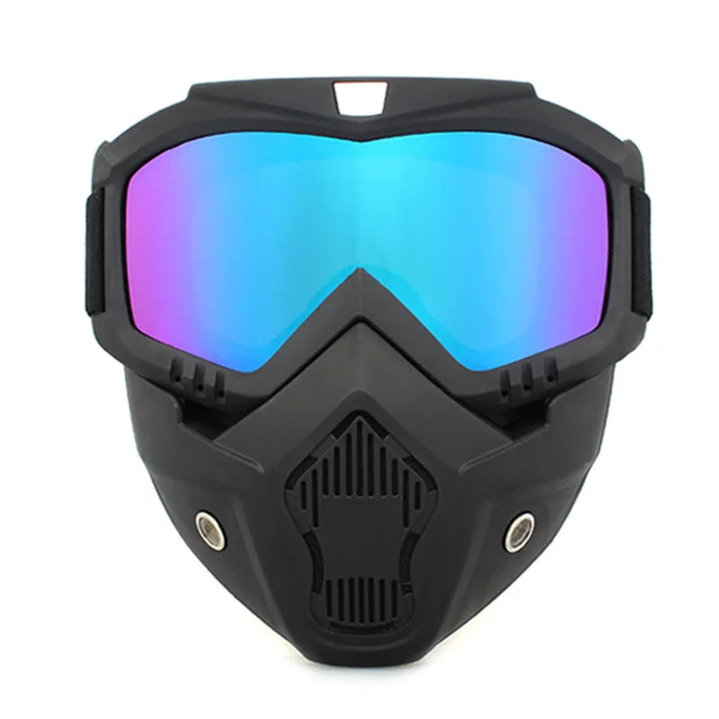 Adjustable Dustproof Motorcycle and Cycling Goggles Breathable Windproof Full-Face Riding Sunglasses