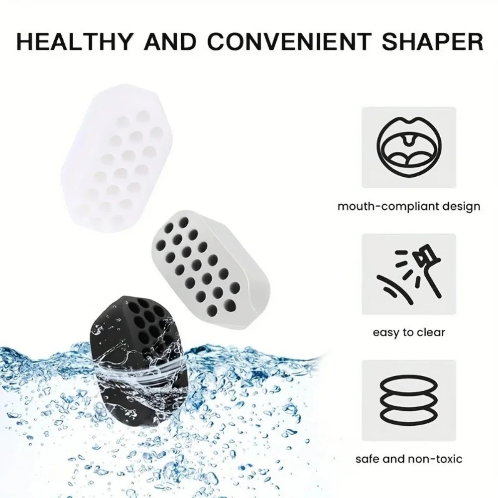 Silicone Jaw Trainer - Jawline Exerciser & Facial Shaper for Men and Women, Beginner to Intermediate