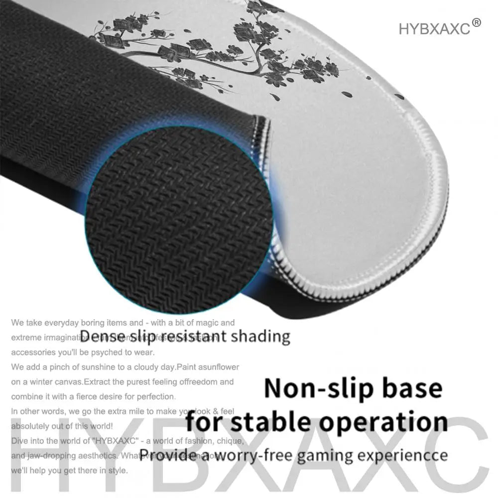 Cherry Blossom (Sakura) 45×40 cm (17.7×15.7 in) Non-Slip Stitched-Edge Gaming Mouse Pad Desk Mat