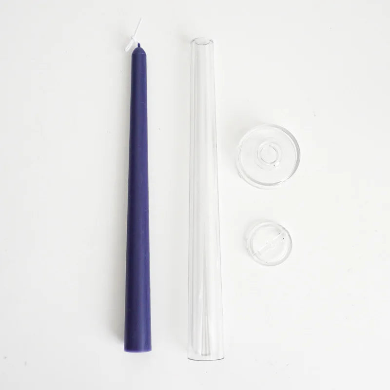 Long Pole Candle Mold 25.5/30 cm (10.0/11.8 in) Plastic DIY Peaked Column Pillar Candle Making Kit