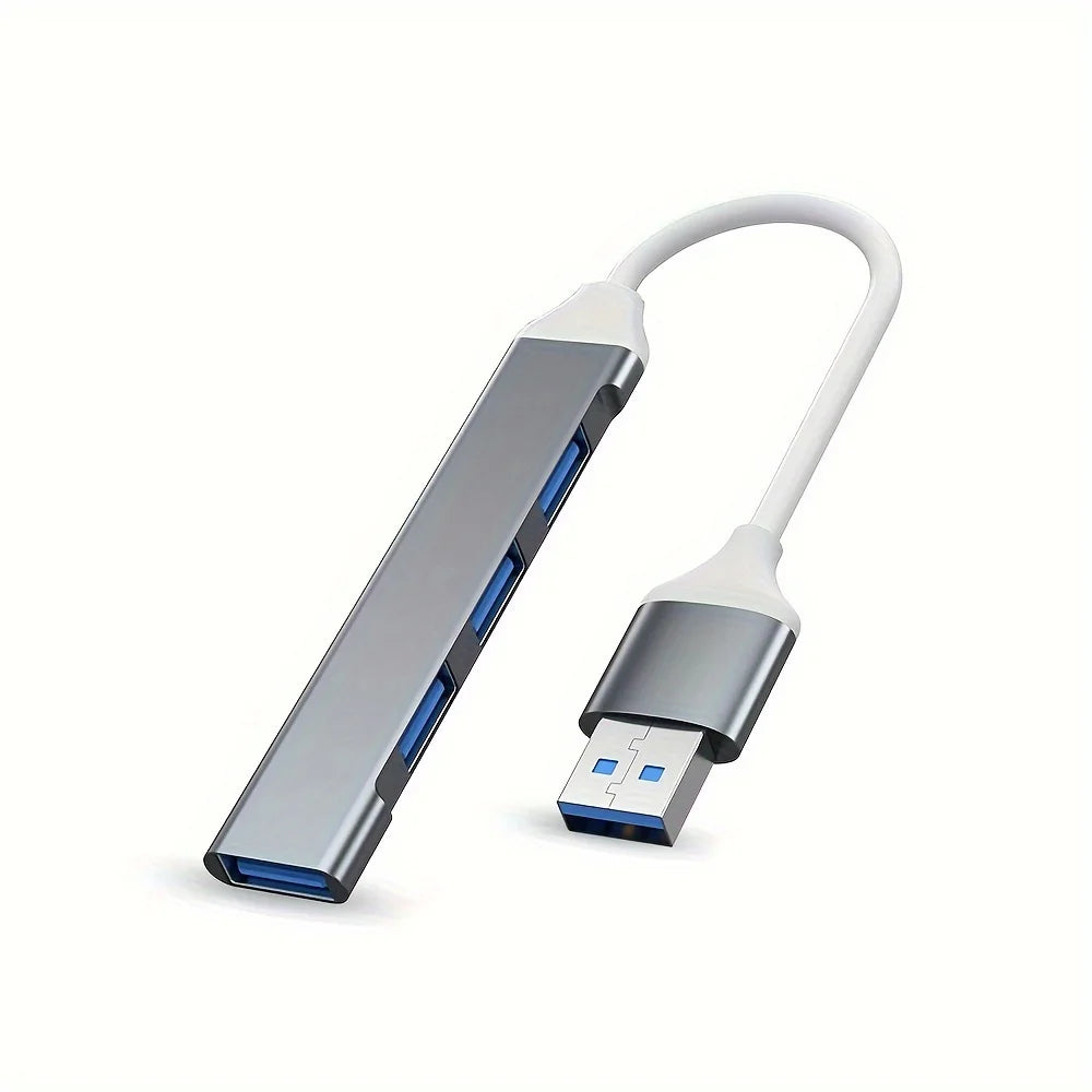 4-Port USB-C Hub OTG Adapter for Laptops, Tablets & Phones — USB 2.0