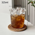 Aesthetic Borosilicate Glass Coffee Cups – Heat-Resistant Iced Coffee & Tea Glasses, 350ml (12oz) & 465ml (16oz)