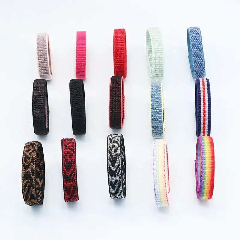 Nylon Loop Replacement Strap for Smart Fitness Tracker – Soft Adjustable Breathable Woven Wristband