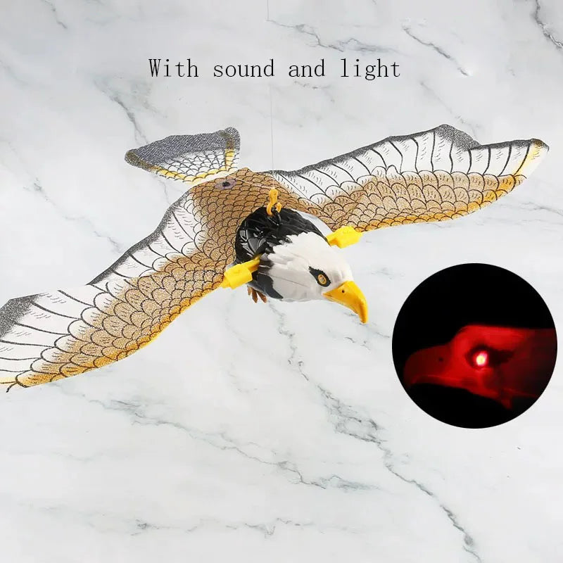 Interactive Flying Bird Cat Toy: Electric Hanging Eagle Teaser with Scratch Rope