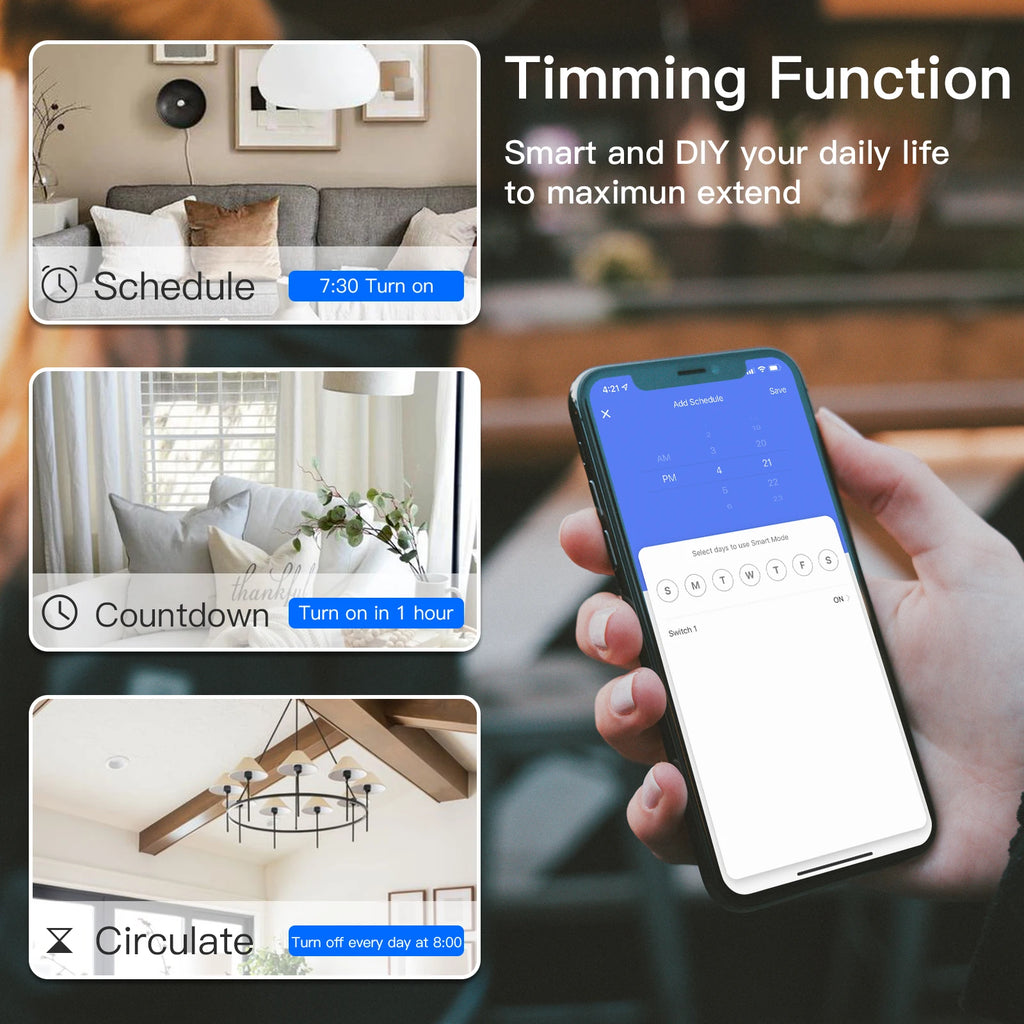 Smart Zigbee Touch Light Switch – 1/2/3-Gang 1-Way | Tuya/Smart Life Compatible, Google Home & Alexa