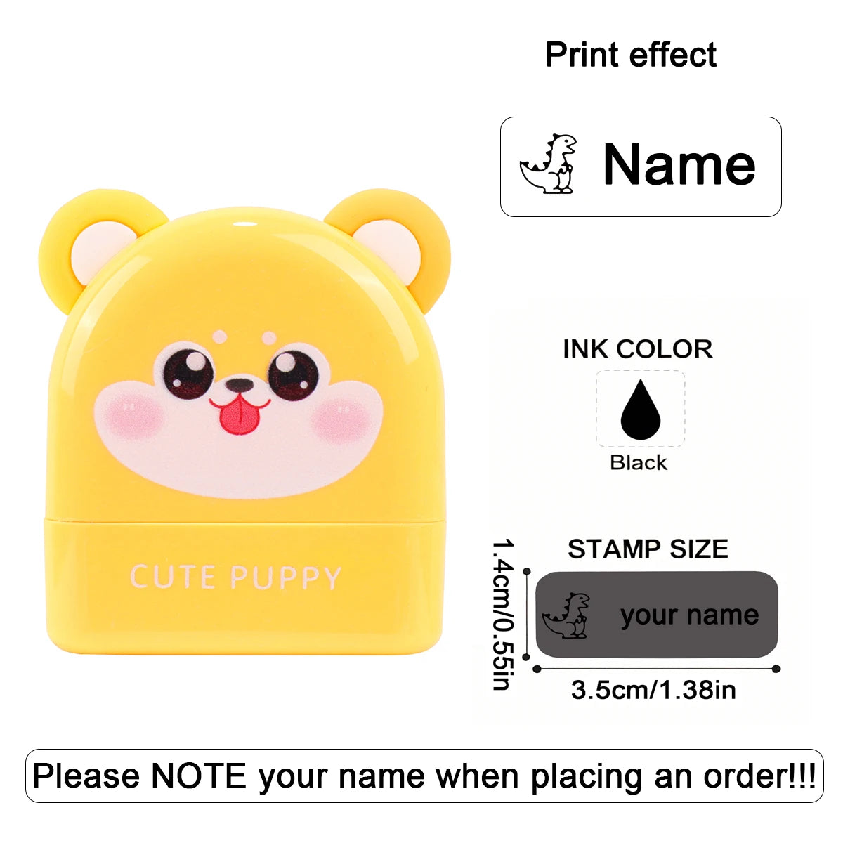 Personalized Waterproof Name Stamp for Kids – Self-Inking Clothing & School Bag Labels