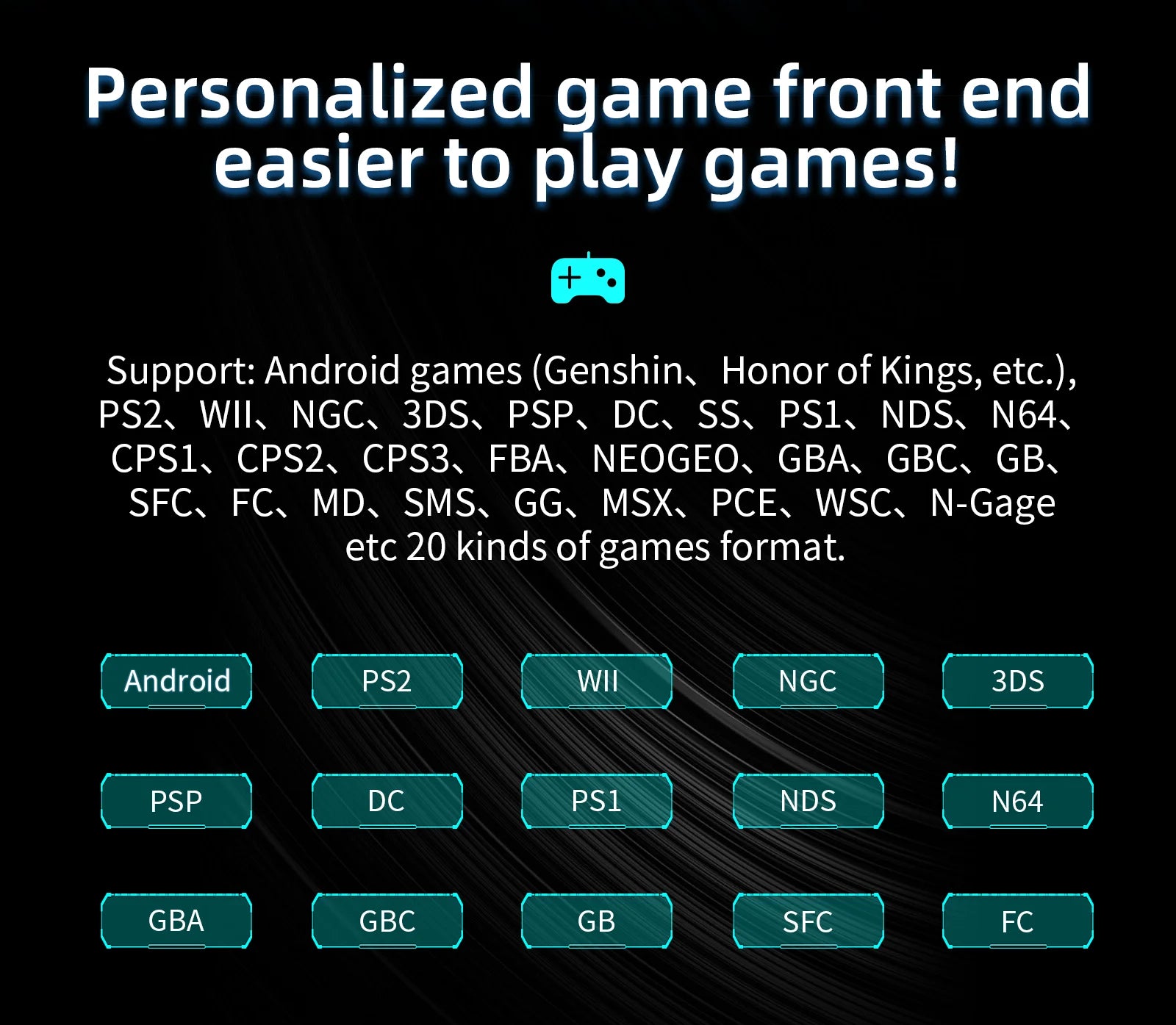 4.0-inch (10.16 cm) Android Handheld Gaming Console – Metal Shell IPS Touchscreen, 128GB, 3000+ Retro Games