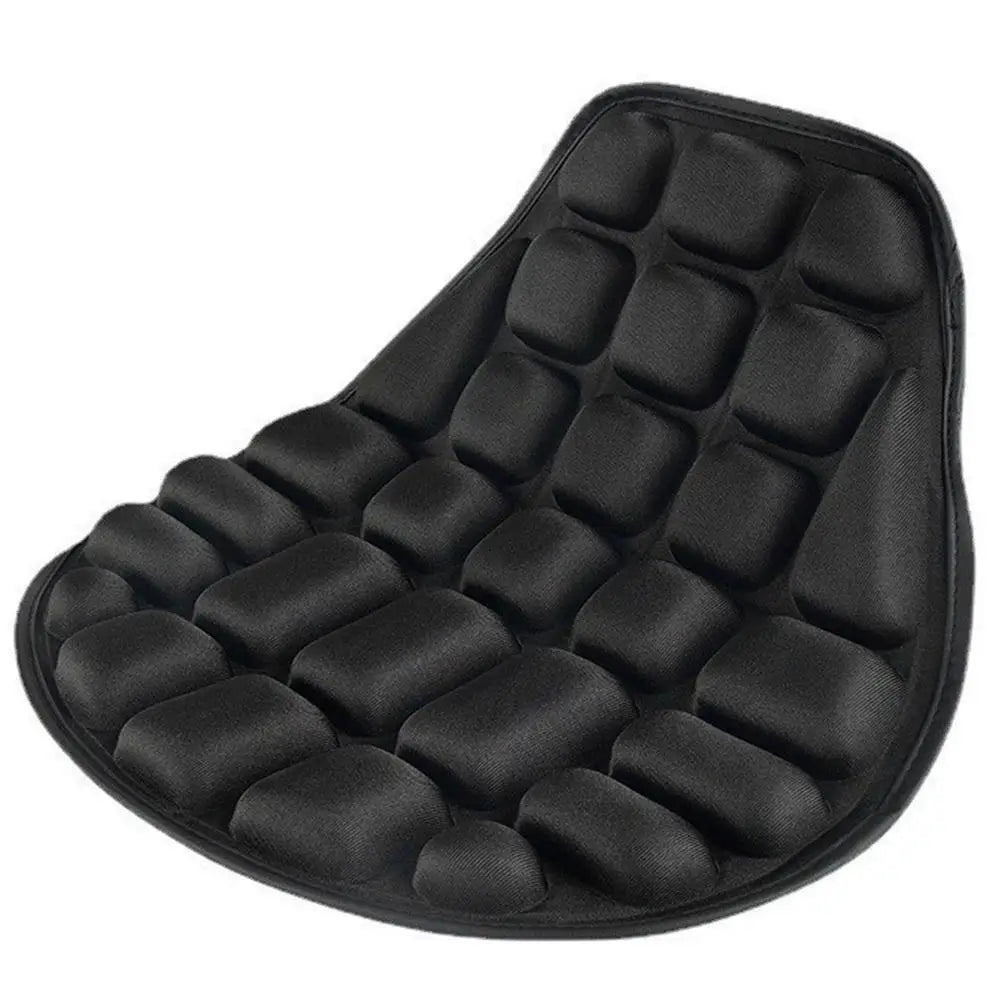 Universal Motorcycle Seat Cushion 34cm (13.4in) — Ergonomic EVA Foam Core with Lycra Cover, Breathable Anti-Slip Pad for Motorbike & Electric Bike