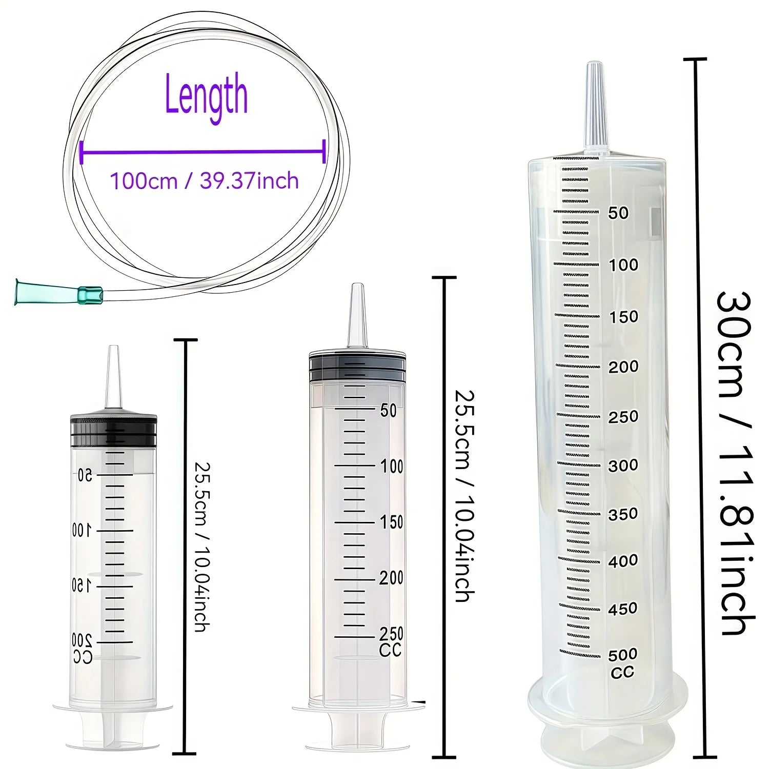 Car Fluid Suction & Injection Syringe Kit – Extractor and Injector for Auto Fluids