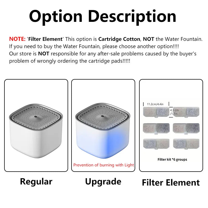 3L (101 oz) Automatic Circulating Cat Water Fountain – USB Rechargeable Filtered Water Dispenser, Quiet Electric Pet Drinker