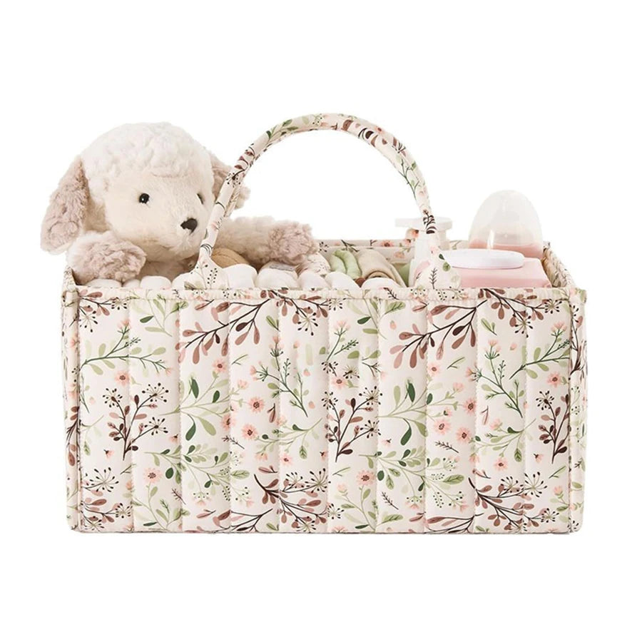 Portable Folding Baby Diaper Organizer Caddy – High-Capacity Diaper Stacker & Storage Bag