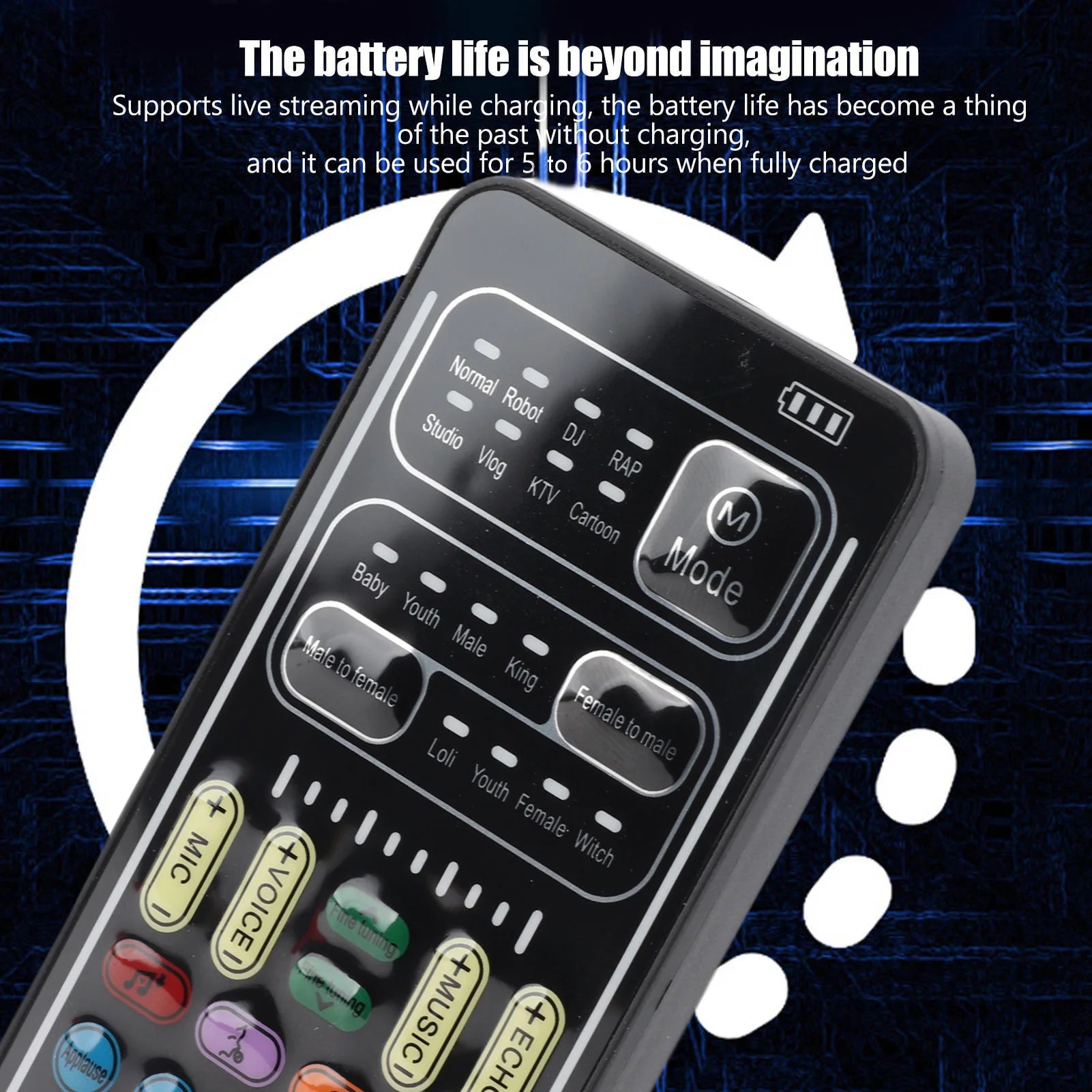 Portable Voice Changer Mini Sound Card - Multifunction Recording Set for Gaming, Streaming & PC