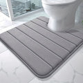 U-Shaped Toilet Mat - Memory Foam Bath Rug, Non-Slip Super Absorbent