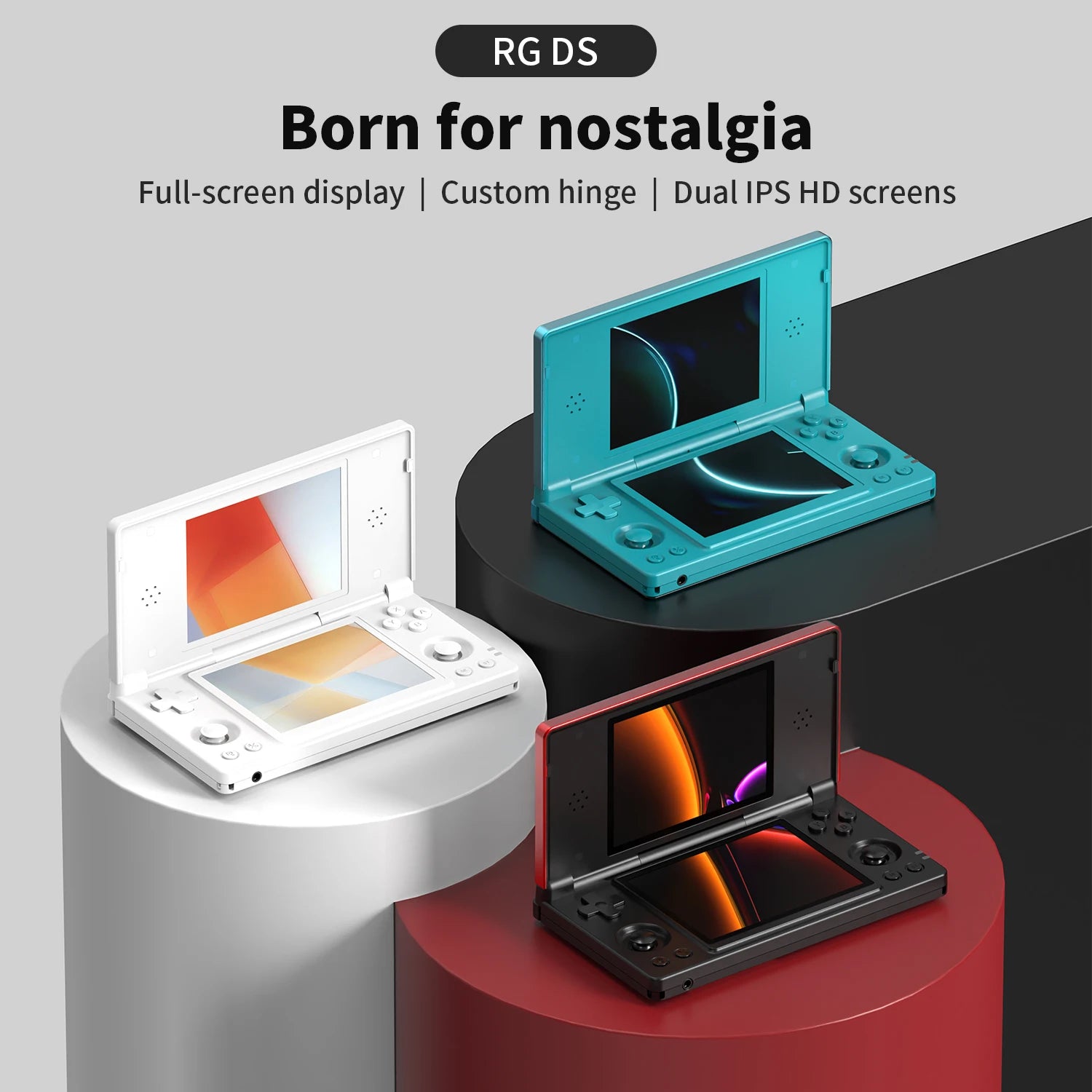 Dual-Screen Flip Handheld Game Console 4.0 in (10.16 cm) IPS Touchscreen — Android 14, 4000mAh, WiFi 2.4/5G & Bluetooth 4.2, TF up to 2TB