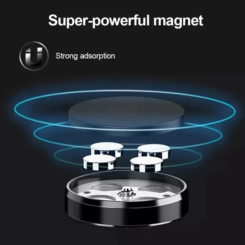 Universal Magnetic Car Phone Holder - Dashboard & Windshield Mount with Adhesive Base for iPhone Samsung Xiaomi Huawei GPS