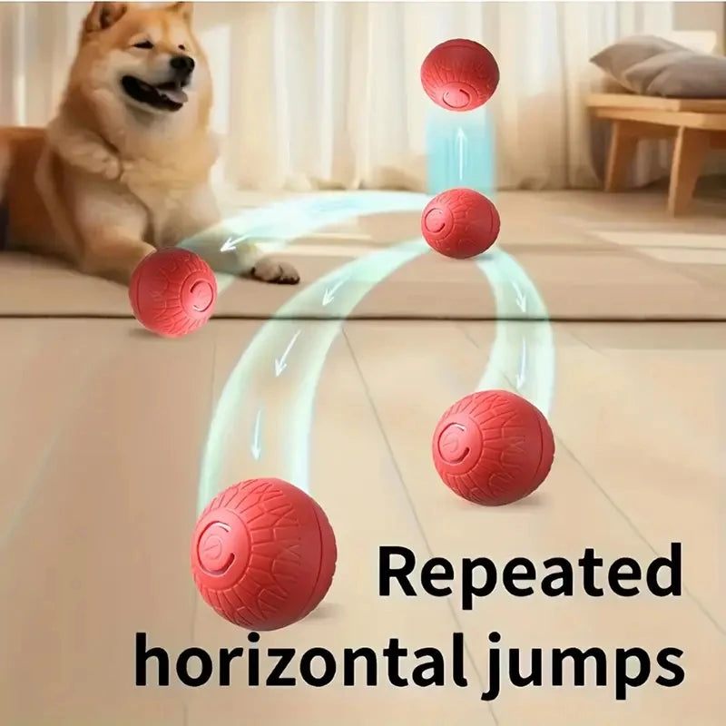 Automatic Interactive Dog Toy Ball USB Rechargeable Rolling Bouncing Chew Toy for Puppies to Large Dogs — Sizes 5.2 cm / 6.7 cm (2.05 in / 2.64 in)