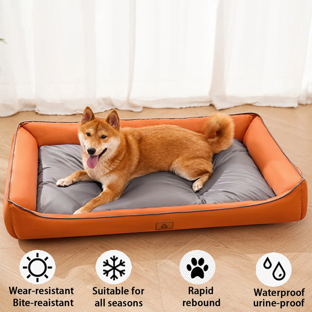 Large Waterproof Cooling Dog and Cat Bed Removable Washable Non-Slip All-Season Pet Mat