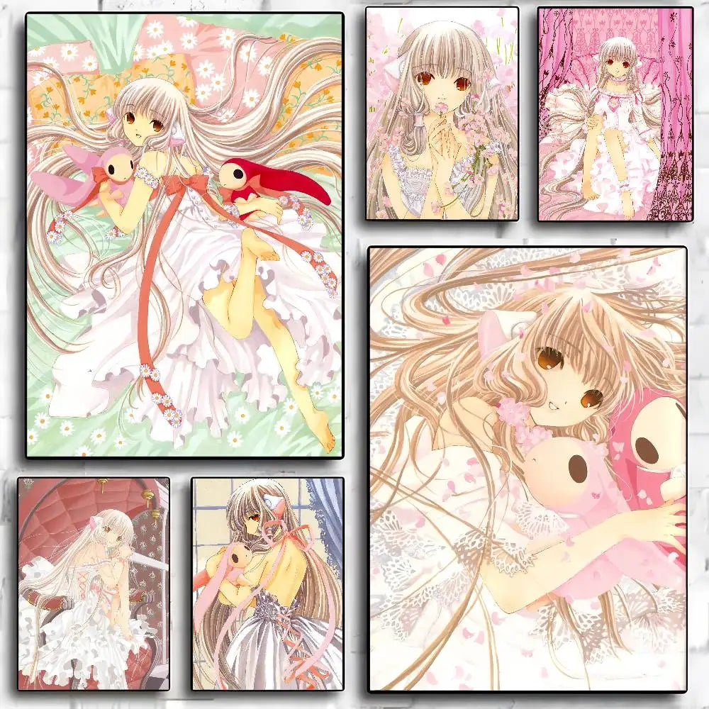 Kawaii Anime Girl Poster – High-Quality Cute Manga Wall Art Print for Bedroom, Living Room & Bar
